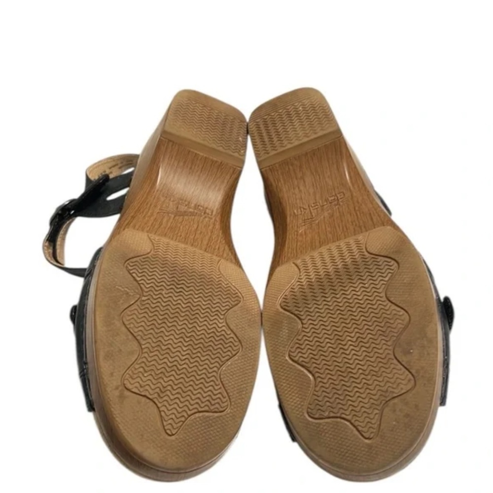 Dansko Season Black Sandals Size 38 - Picture 10 of 10